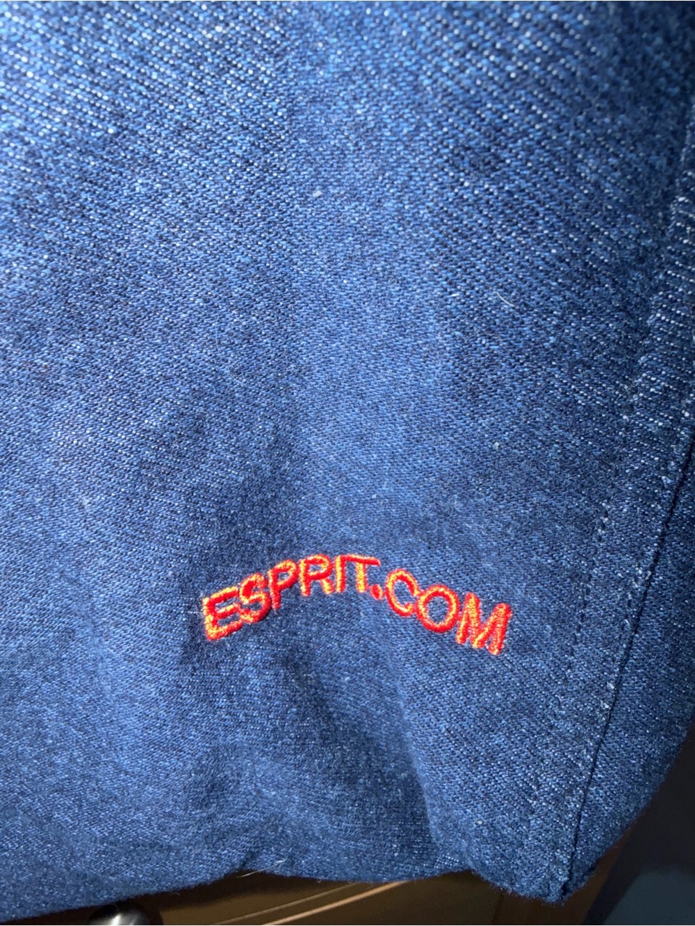 Esprit Denim Tote with Rainbow Logo - Picture 4 of 6